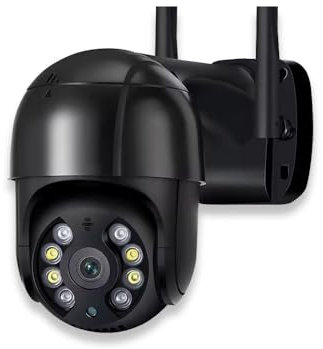 SmartVue 4K WLAN-Kamera 4MP 360-Grad PTZ | Außenüberwachungskamera 4k | Wasserdicht IP65 | Intelligente Nachtsicht, Bewegungserkennung und 5-facher Zoom | Fernzugriff per App