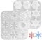 ALLY-MAGIC Christmas Earring Mould for Resin, Silicone Earrings Pendant Molds, Snowflakes Necklace Pendant Epoxy Casting Mold for Christmas Jewelry Making Molds Home Ornaments Y9XHDJMJ