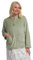 Suzy & Me Veste de lit zippée en relief pour femme Motif cœur, sauge, 40-42