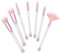 HAPINARY Pinselset mit Kristallgriff für Damen 7-teiliges Make-up-Pinselset -Kit mit leeren Tuben -Sandpinsel