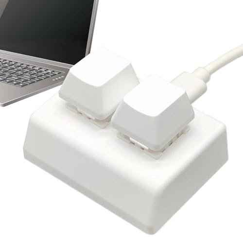 2 Key Keyboard - Computer Accessories, Mechanical Keyboard | 2 Key Copy and Paste Keyboard, Customize 2-Key Numeric Keypad, Touch Multiple Key Combination