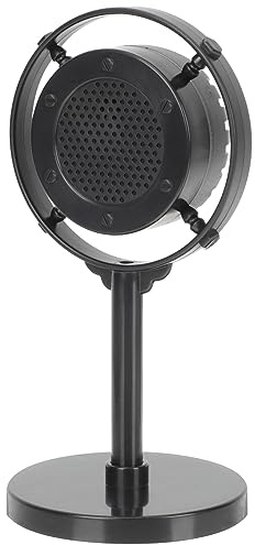 TOYANDONA Modèle Léger et Facile à Transporter en Abs Noir de Microphone Rétro Accessoire Photo Vintage pour Décor de Maison et Performances sur Scène