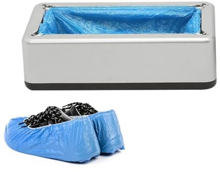 Hailerio Máquina automática para cubrir zapatos, Dispensador de cubiertas para zapatos - Dispensador de envoltura de zapatos,Dispensador de fundas para zapatos, máquina para envolver zapatos con 100