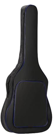 Luwecf Gitarrentasche für 41 Zoll Akustikgitarre mit Rucksack und Seitengriff, Blau