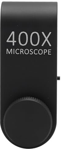 400X Phone Microscope Lens, Phone Camera Microscope Lens with LED Light, Universal Clamp for Most Phones, Phone Microscope for Biology Electronics Jewelry Making