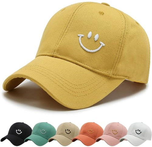 Cozyan Baseball Cap Unisex Outdoor Baseball Cap Herren Damen Unisex Kappe Verstellbar Baseboard Baseballkappe Mütze Outdoor Baseballkappe (Gelb-1)