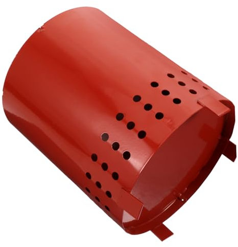 BESPORTBLE Outdoor Feuerschale Aus Hochwertigem Edelstahl – Elegante Gartenfeuerstelle in Rot - Ideal Für Camping Und Gemütliche Abende Im Freien - Vielseitige Brenntonne Für Hof Und