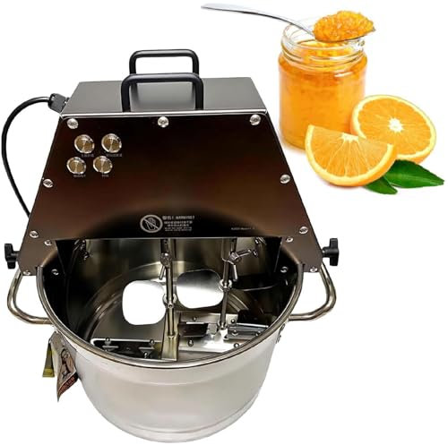 60W Automatic Commercial Blender Stir Fry Pan Stainless Steel Non Stick Pan 10L Capacity，Stainless Steel Electric Food Mixer, Adjustable Speed,220V