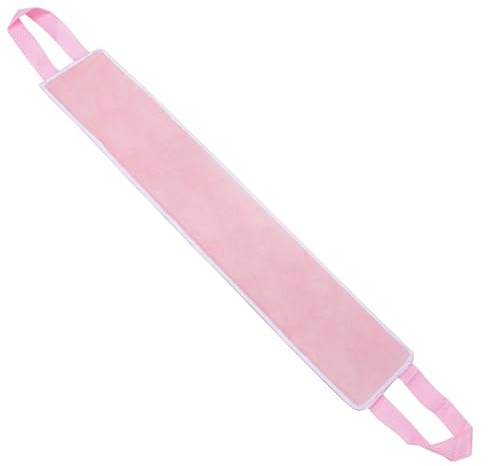 Rücken Selbstbräuner Applikator 1 Stück, für Gleichmäßiges Auftragen, Rosa | Faser mit Weicher Flockoberfläche, Sicher Vernähte Griffe, für Heim oder Unterwegs, Ruhige Kontrolle