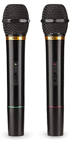 QFX M-336 Wireless Dynamic Professional Microphone - Twin Pack