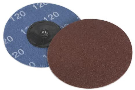 Sealey PTCQC75120 Quick Change Sanding Disc Ø75mm 120Grit Pack of 10