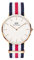 Daniel Wellington Classic Canterbury, Blau-Weiß-Rot/Roségold Uhr, 40mm, NATO, für Herren