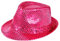 Alsino Hut Pailletten Pink Faschingshut Damen (th-42) Kopfumfang: 58 cm Karneval Fasching Herren Glitzerhut Zylinder Disco Trilby Pailetten Fotobox