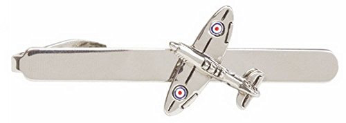 David Van Hagen Silber Spitfire Flugzeug Krawattenklammer