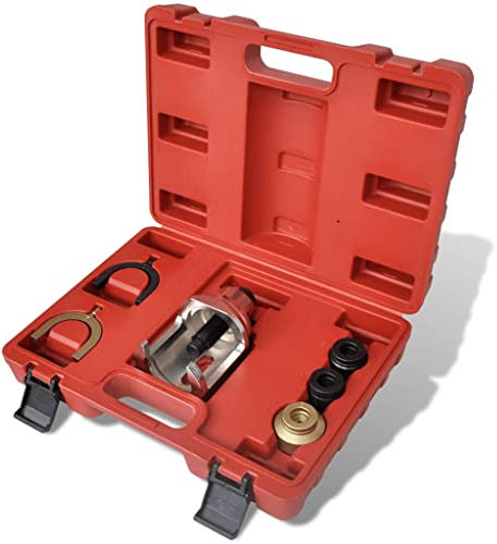 vidaXL Front Upper Ball Joint Extractor & Installer Tool Set - Versatile, Heavy-Duty Carbon Steel Tool Set for VW T4 and Other Vehicles - Comes with Case