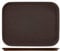 HOME 1416 Vassoio Antiscivolo Polietilene Rettangolare 45X35 Arredo Tavola Tessili, plastica, Marrone