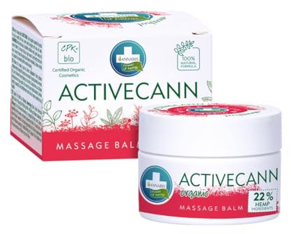 Annabis DOLORCANN (ACTIVECANN) BALM + Menthol natürlicher Hanfbalsam zur Massage nach sportlichen Leistungen, steifen Muskeln, für Schmerzen der Gelenke, Muskeln, des Rückens, 50ml