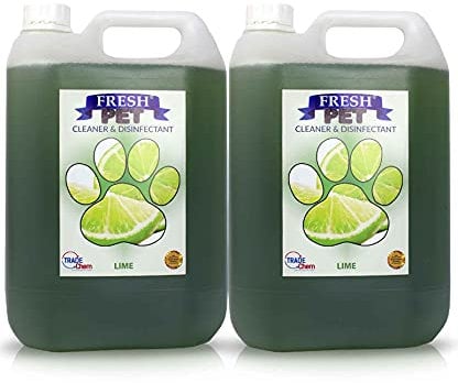 FRESH PET URINE SMELL ODOUR REMOVER 2 x 5L - TRADE Chem (LIME)