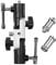 Cameral Flash Speedlite Mount, 3-Section Swivel Light Stand, U-Shape Professional Flash Shoe Bracket Umbrella Holder Swivel Tilt Bracket For DSLR and Speedlite Flashes