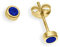 Ohrstecker einzeln echt 14 Karat Gold 585 mit Saphir 3mm (Art 602075/811083)