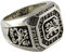 Löwen Ring Rasta Löwe Lion Zirkonia Silberring 925 Silber Herrenring (71 (22.6))