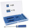 RUNCCI-YUN 80 Stücke 5mm 2 Pin / 3 Pin PCB Mount Screw Terminal Block Schraubklemme Steckverbinder Blau (2 Pin-65, 3 Pin-15)