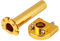 7/8 22mm Universal Lenker Gasdrehgriff Griffe Beschleuniger Gasgriff Motorrad für Motorrad Roller Dirt Bike(Gold)