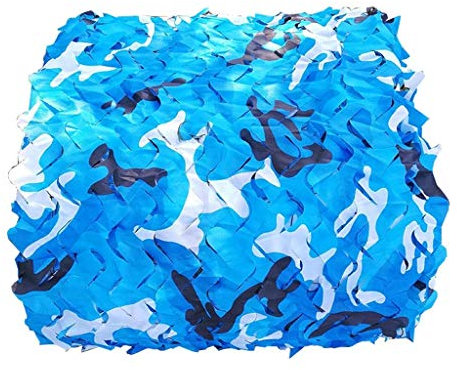 XUE Tarnnetz Blau 20x20M für die Jagd Camouflage Netz für Bundeswehr Sniper Armee Fotografie Sonnenschutz Deko Militär Garten