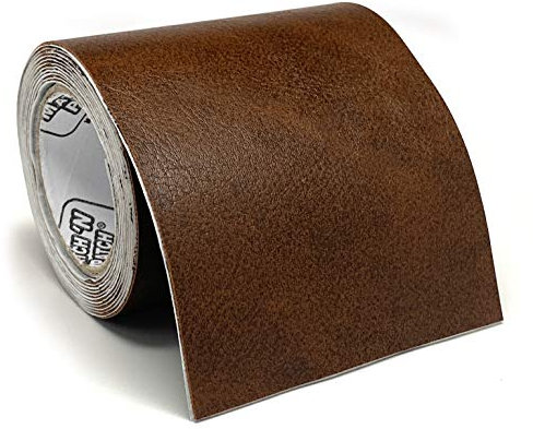 MATCH 'N PATCH Self-Adhesive Leather Repair Tape, 3 inch x 72 inch (Brown)