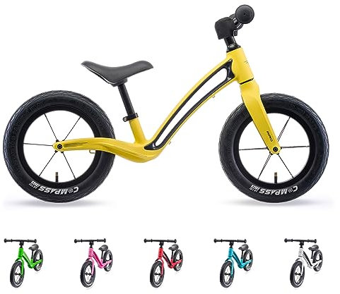 Hornit Airo Balance Bike | Kids Balance Bike | 12 Inch Kids Bike | Toddler BIke | Push Bike | Hammer Yellow