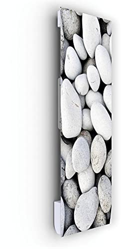 Radiador radiante soplador con piedras 60 x 120 cm, de cristal templado, 1750 W – 230 V