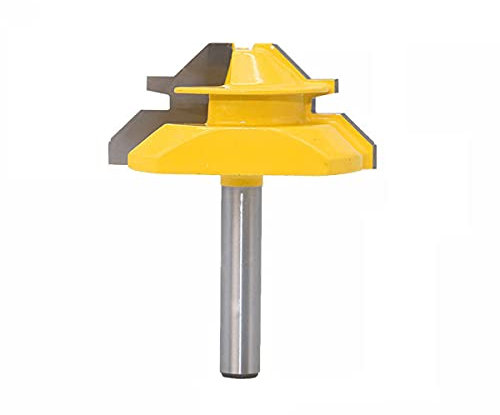 von 8mm x 2 Zoll Schaft 45 Grad Fräser Stift Fräser Holzbearbeitungswerkzeug Holzbearbeitungswerkzeug1 Stück