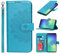 ELTEKER Etui Coque pour Samsung Galaxy S10 Protection Housse en Premium Cuir PU Pochette Rabat Clapet Case Porte Carte Magnétique Etui Portefeuille pour Samsung Galaxy S10 - Bleu