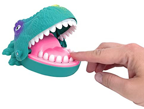 TOBJA Dino Schnapp Zähne Spiel - Croco Zahnspiel Wackelzahn | Keine Batterien erforderlich! Spiele ab 3 Jahre | Aktionsspiel für die ganze Familie - auch als Trinkspiel nutzbar