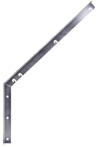 Garmix Stacheldrahthalter Befestigung Stacheldraht Natodraht Verzinkt Schwarz Gerade 45° (45 Grad 3mm/4cm Verzinkt)