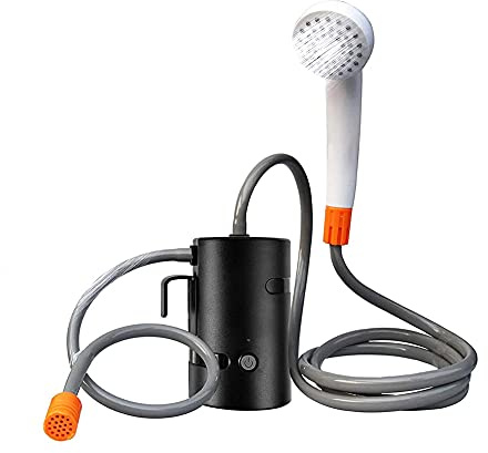 Tragbare Dusche, IPX7 wasserdicht & USB wiederaufladbare Pumpe für Wandern Reisen