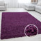 Miovani Hochflor Teppich 160x230 cm Lila - Besonders weicher Shaggy Teppich in vielen Farben & Größen für Dein gemütliches Zuhause - Teppich Wohnzimmer & Schlafzimmer
