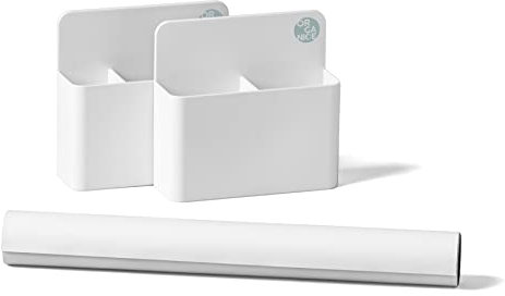 ORGNATIC magnetischer Schranktür-Organizer für Badezimmer & Küche I Kosmetik- & Make-up-Organizer Badschrank innen I Set mit Folie & 2 verschiebbaren Fächern für Schmuck & Skincare I Ohne Bohren