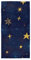 GAIREG Blaue Schneeflocken gelbe Sterne Handtücher, Gästehandtücher für Badezimmer, 38,1 x 76,2 cm, Duschtücher