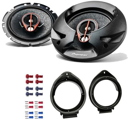 Pioneer TS-R1750S Lautsprecher mit Einbauset passend für Opel Adam ab 2013 Türen vorne 500 Watt 165mm 3 Wege Koax