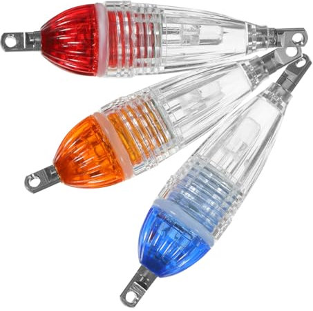 DOITOOL 9stücke Angellicht Tragbare Unterwasserbeleuchtung Für Nachtangeln Lichter Angelhilfe Für Süß Und Salzwasserfischerei