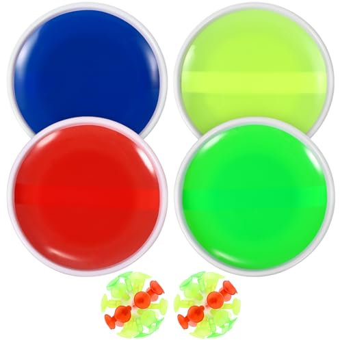 Vaguelly Sticky Sucker Ball Toy for Boy Girl Interactive Throw and Catch Game Plastic Material Family Fun Boy Girl Play Balls