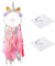 NYGGTYK 1 Stück Einhorn-Traumfänger, 2 Stück Haken, Wand-Traumfänger, Bunter Feder-Fünf-Ring-Traumfänger, Traumfänger-Set, Rosa Schlafzimmer-Accessoires