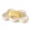 Dowbom Porte-savon en céramique en forme de nuage, porte-savon en céramique, pour salle de bain, cuisine (blanc, 17 cm)