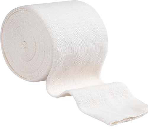 ALEEIK Vendaje elástico tubular elástico 15 cm x 5 m vendaje de compresión vendaje de fijación vendaje de apoyo para rodillas grandes pantorrillas grandes