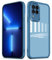 YUXING Cover per Samsung Galaxy M53 5G Custodia Trasparente con Pellicola Protettiva Lenti Morbida Ultra Sottile Antiurto Bumper Slim Case - Blu