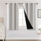 H.Versailtex 100% Blackout Window Curtains - Light Blocking, Thermal Insulated & Warm Protecting Eyelet for Living Room, Bedroom - 46 x 54 Inch, 2 Panels, Cream Natural