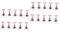 Healeved 4 Sets Nail Art Practice Base Magnetic Bottom Acrylic Practice Nail Stand Nail Holder for Painting Nail Display Rack