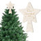 BOFUNX Puntale a Stella per Albero di Natale in Legno