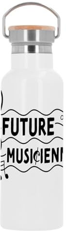 Bouteille Inox Gourde Thermo Isotherme - Future Musicienne Artiste Musique Passion - 500 ml (17 oz)
